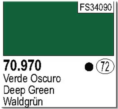 Краска Model Color_ Deep Green_ 17 мл _Vallejo_ 70970_
