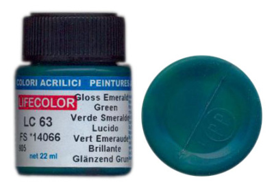 Краска Gloss Emerald Green _глянцевый изумрудно-зеленый__ 22мл _LC63_