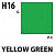 Краска акриловая Mr.Hobby Yellow-green (желто-зеленая), глянцевая, 10 мл (H16)