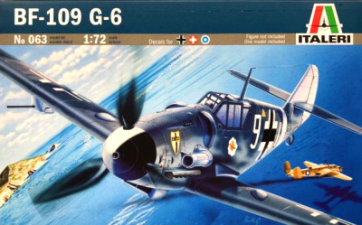 1/72 Нем_ самолет BF-109 G6 _Italeri_ 0063_
