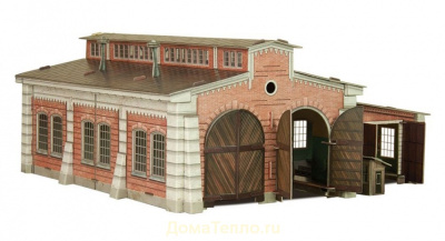 1/87 _Паровозное депо__ сборная модель из картона _УБ_ 305_