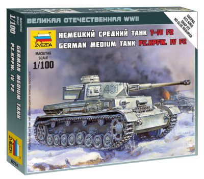 1/100 Немецкий средний танк Т-IV F2 _6251_