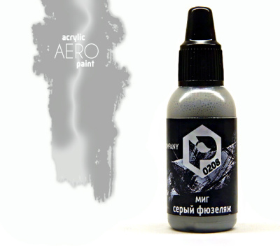 Краска Pacific88 Aero_ МиГ серый фюзеляж_ 18мл _0208_