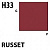 Краска акриловая Mr.Hobby Russet (красно-коричневый), глянцевая, 10 мл (H33)