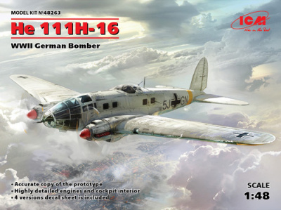 1/48 He 111H-16_ Германский бомбардировщик ІІ МВ _ICM_ 48263_