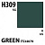 Краска акриловая Mr.Hobby Green FS34079 (зеленый), полуглянцевая, 10 мл (H309)