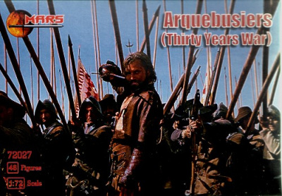 1/72 Аркебузеры _30-летняя война__ 48 фигур _MARS_ 72027_
