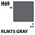 Краска акриловая Mr_Hobby RLM75 Gray _серый__ полуглянцевая_ 10 мл _H69_