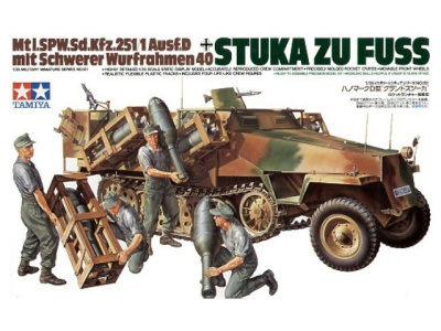 1/35 Нем_ полугусеничный БТР Sd_kfz_251/1 Ausf_D с пусков_ установкой _35151_