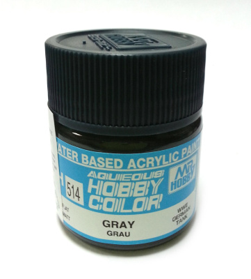 Краска акриловая Mr_Hobby Gray _Grau_ _серая__ матовая_ 10 мл _H514_