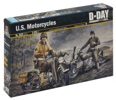 1/35 Американские мотоциклисты WWII (Italeri, 0322)