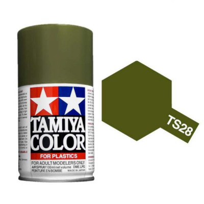 TS-28 Olive Drab 2 - краска-спрей в баллон. 100 мл (Tamiya, 85028)