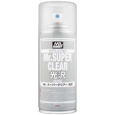 Лак Mr.Super Clear, спрей, глянец, 170мл (Mr.Hobby, B513)