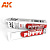 Шпатлевка AK Modeling White Putty_ белая_ твердая_ 39гр _AK103_