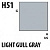 Краска акриловая Mr.Hobby Light Gull Gray (светло-серый), глянцевая, 10 мл (H51)