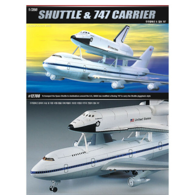 1/288 Самолёт  Space Shuttle & Jumbo 747 _Academy_ 12708_