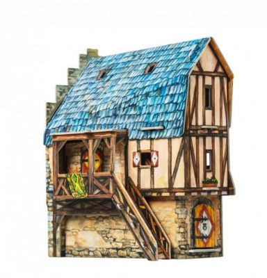 _Городская школа__ сборная модель из картона _УБ_ 330_