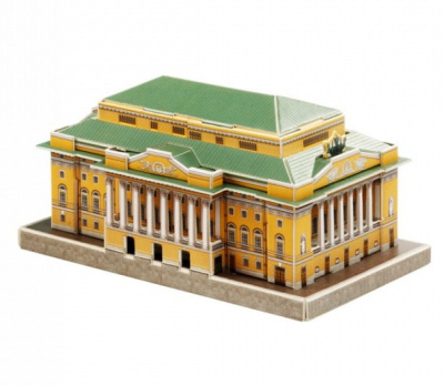 _Александринский театр__ сборная модель из картона _УБ_ 486_