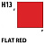 Краска акриловая Mr_Hobby Flat Red _красный__ матовая_ 10 мл _H13_
