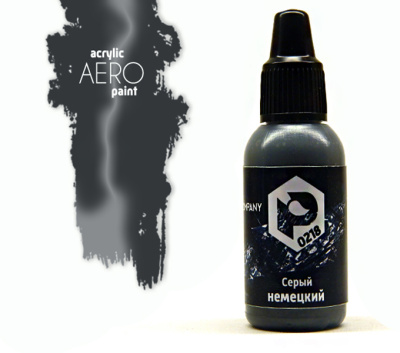 Краска Pacific88 Aero_ Серый немецкий_ 18мл _0218_
