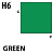 Краска акриловая Mr_Hobby Green _зеленый__ глянцевая_ 10 мл _H6_