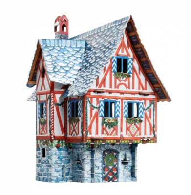 _Дом купца_ Зима__ сборная модель из картона _УБ_ 379-2_