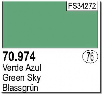 Краска Model Color, Green Sky, 17 мл (Vallejo, 70974)