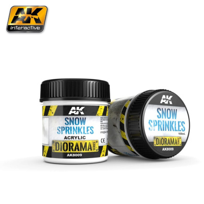 Текстурная паста для имитации снега AK Snow Sprinkles_ акрил_ 100мл _AK8009_
