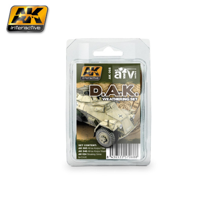 DAK Weathering Set _везеринг Африканский корпус__ 3x35мл _AK068_