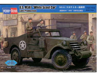 1/35 БТР M3A1 White Scout Car late production _HobbyBoss_ 82452_