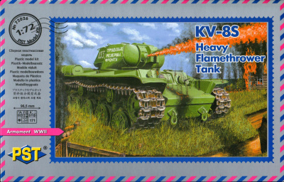 1/72 Тяжелый огнеметный танк КВ-8С _PST_ 72026_