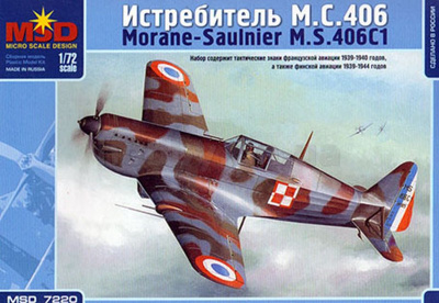 1/72 Истберитель М_С_ 406 _MSD_ 7220_