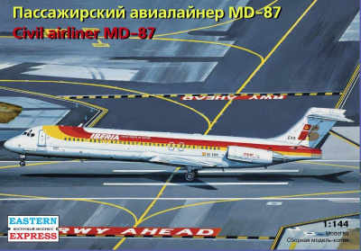 1/144 Пассажирский авиалайнер MD-87 _ВЭ_ 144110_