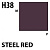 Краска акриловая Mr_Hobby Steel Red _красная сталь__ металлик_ 10 мл _H38_