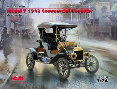 1/24 Model T 1912 Commercial Roadster_ Американский автомобиль _ICM_ 24016_