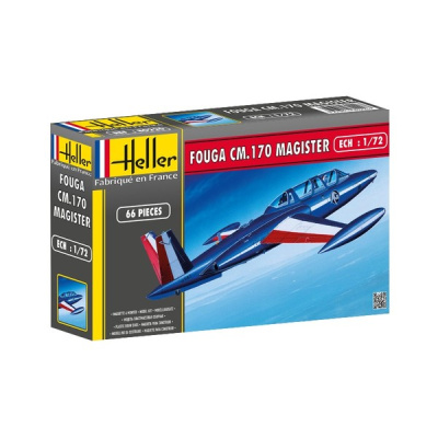 1/72 Самолет Fouga CM_170 Magister _Heller_ 80220_
