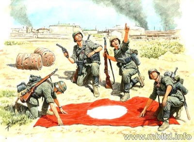 1/35 Фигуры “Штуки летять_”_ Немецкая пехота_ Сталинград_ лето 1942 г _MB_ 3545_