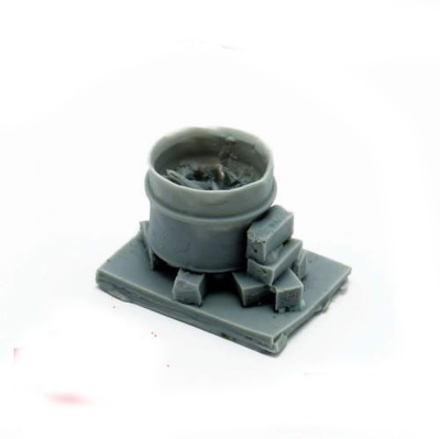 1/35 Костер в бочке _ZIPmaket_ 81006_
