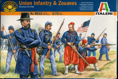 1/72 Union Infantry and Zouaves_ American civil war _Italeri_ 6012_