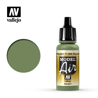 Краска Pale Green _бледно-зеленый__ RAL6011_ акрил_ 17 мл _71095_