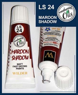Масляная краска Wilder (матовая), Maroon Shadow, 20 мл (LS24)