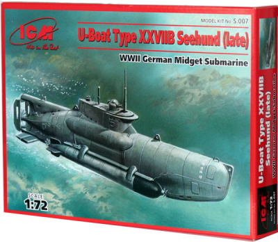 1/72 Германская подводная лодка 2 МВ “Seehund”, тип XXV (S.007)
