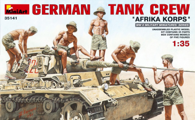 1/35 НЕМЕЦКИЙ ТАНКОВЫЙ ЭКИПАЖ «Afrika Korps» _MiniArt_ 35141_