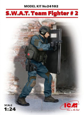 1/24 Фигура_ Боец группы S_W_A_T_ _2 _ICM_ 24102_