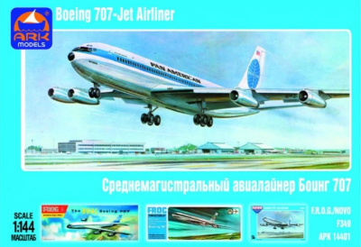 1/144 Боинг 707_ среднемагистральный авиалайнер _ARKmodels_ 14401_