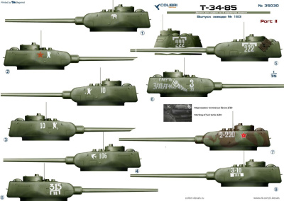 1/35 Танк Т-35/85_ выпуск завода _183_ Часть 2 _на 9 вариантов_ _Colibri_ 35030_