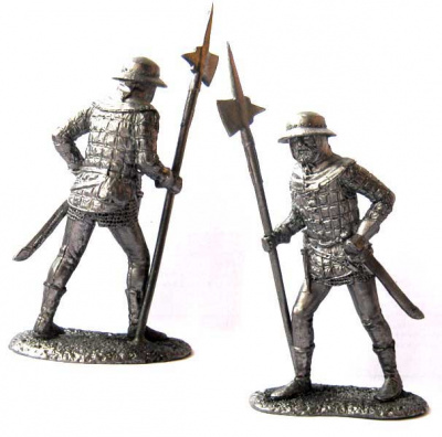 Английский пехотинец 15 век. (Солдатики Публия, 110)