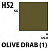 Краска акриловая Mr.Hobby Olive Drab (1) (оливково-коричневый), полуглянцевая, 10 мл (H52)