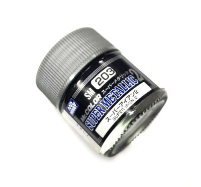 Краска Super Metallic Super Iron 2 _железо__ 10мл _Mr_Hobby_ SM203_