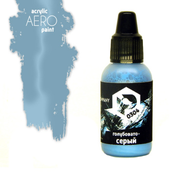 Краска Pacific88 Aero_ Голубовато-серый_ 18мл _0304_